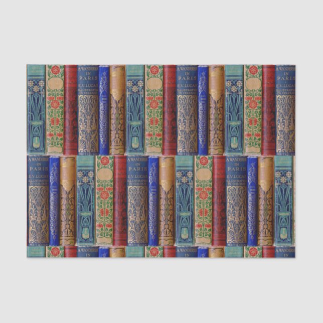 Papel De Seda Hermosa página de libros (París) (Anverso)