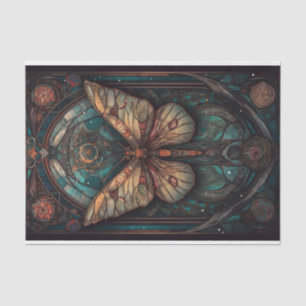 Papel De Seda Hermosa polilla en tonos apagados