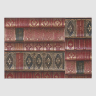Papel De Seda Hermosas espinas de libros antiguos (diccionario)