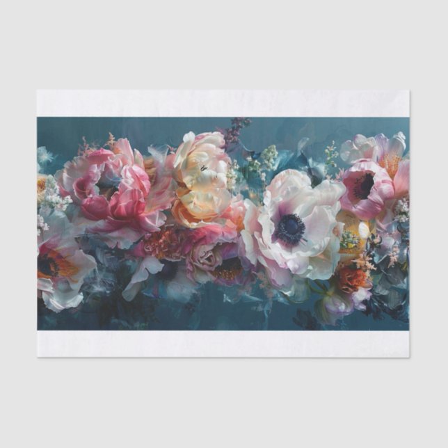 Papel De Seda Hermosas flores1 (Anverso)