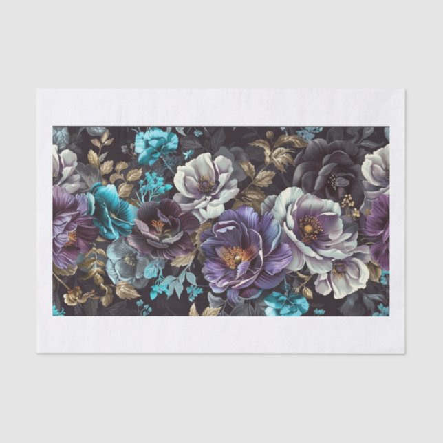 Papel De Seda Hermosas flores11 (Anverso)