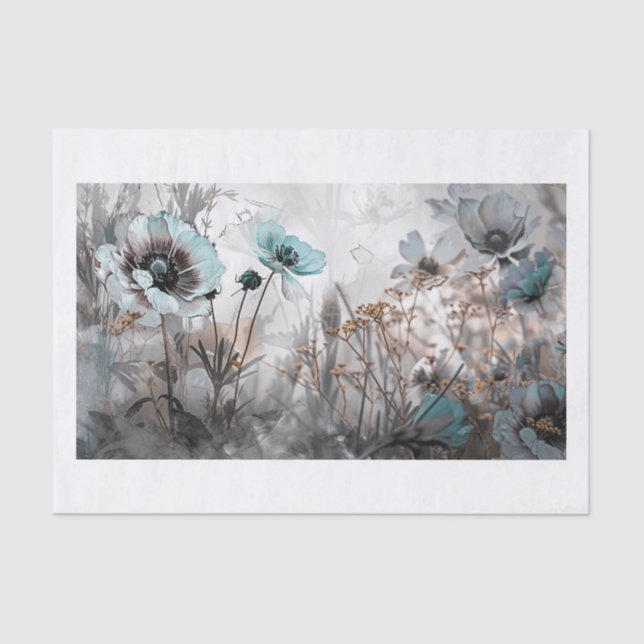 Papel De Seda Hermosas flores13 (Anverso)