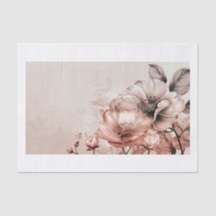 Papel De Seda Hermosas flores16