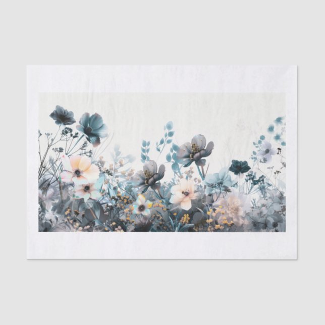 Papel De Seda Hermosas flores17 (Anverso)