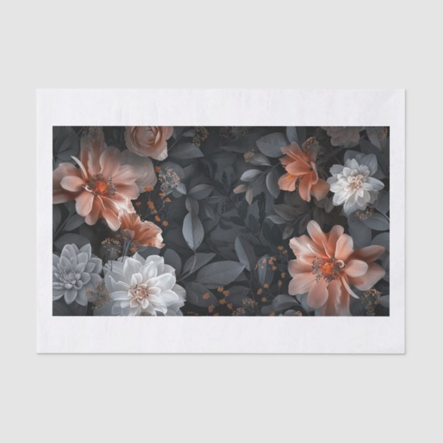 Papel De Seda Hermosas flores18 (Anverso)