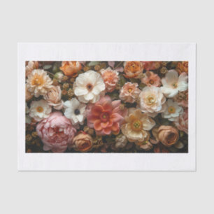 Papel De Seda Hermosas flores19