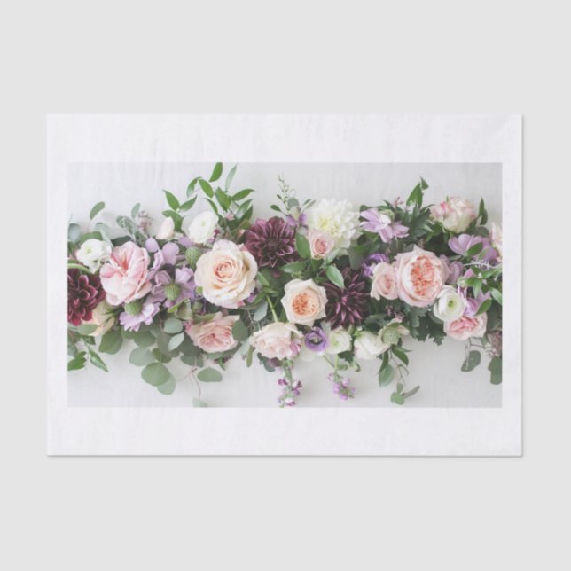 Papel De Seda Hermosas flores2 (Anverso)