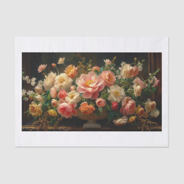 Papel De Seda Hermosas flores22 (Anverso)