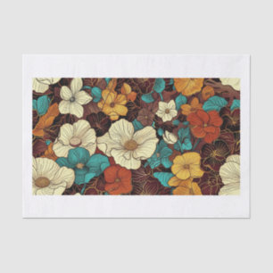 Papel De Seda Hermosas flores25