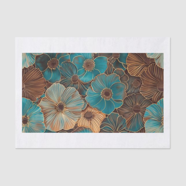 Papel De Seda Hermosas flores27 (Anverso)