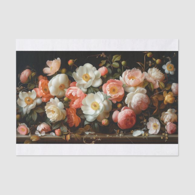 Papel De Seda Hermosas flores4 (Anverso)