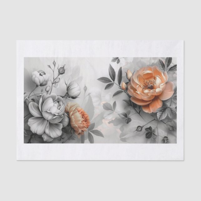 Papel De Seda Hermosas flores6 (Anverso)