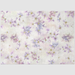 Papel De Seda Hermosas flores moradas