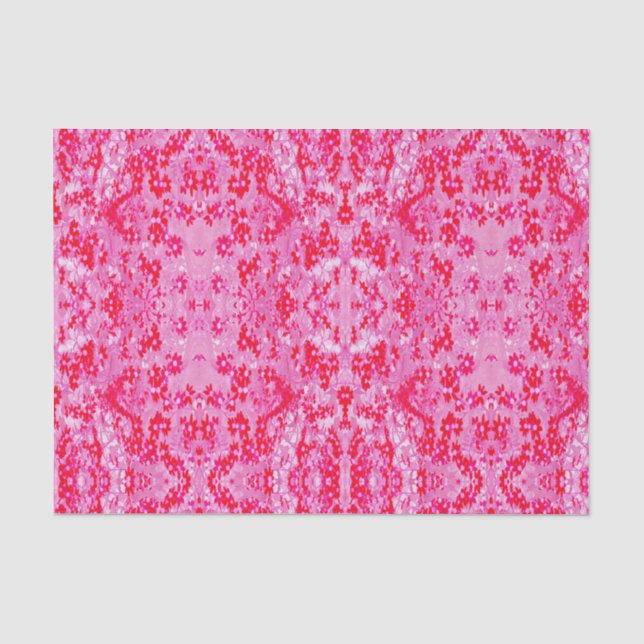 Papel De Seda Hermosas Flores Rojas (Anverso)