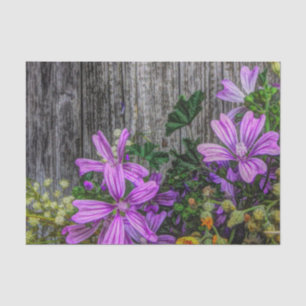 Papel De Seda Hermosas flores salvajes de colores