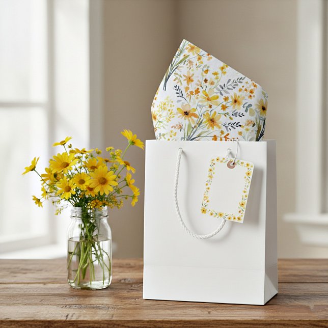 Papel De Seda Hermosas flores silvestres amarillas de primavera (Subido por el creador)