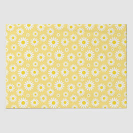 Papel De Seda Hermosas Margaritas Blancas de Primavera sobre Ama