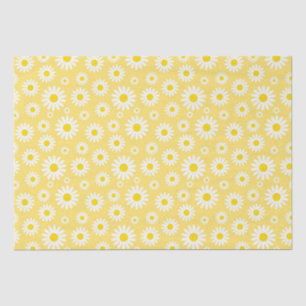 Papel De Seda Hermosas Margaritas Blancas de Primavera sobre Ama