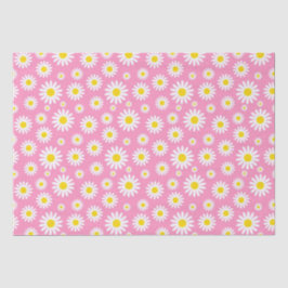 Papel De Seda Hermosas Margaritas Blancas de Primavera sobre Ros