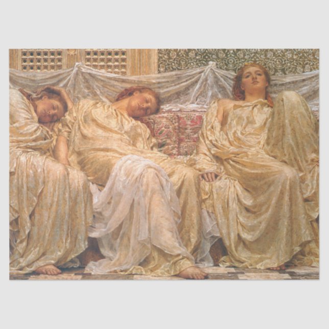 Papel De Seda Hermosas mujeres somnolientas (Dreamers) (Arte Vin (Anverso)