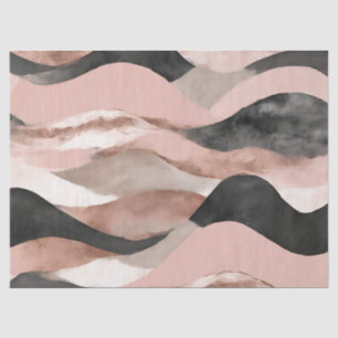Papel De Seda Hermoso acuarela elegante rosa gris abstracto
