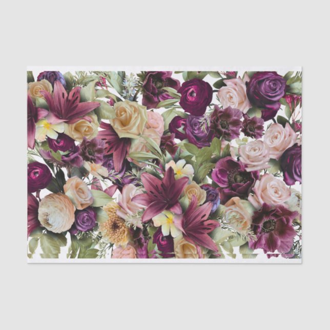 Papel De Seda Hermoso Bouquet I (Anverso)