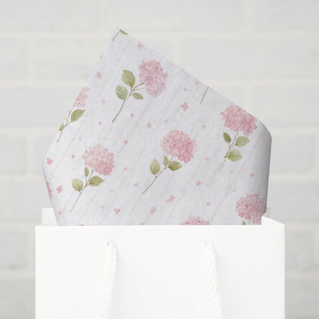 Papel De Seda Hermoso Brindis Nupcial Floral Rosa (Bolsa de regalo)