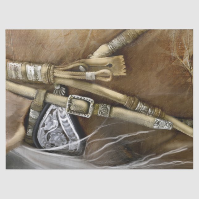 Papel De Seda Hermoso caballo (Anverso)