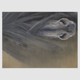 Papel De Seda Hermoso caballo negro