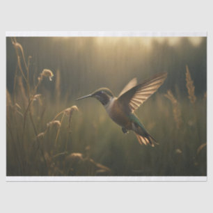 Papel De Seda Hermoso colibrí
