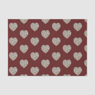 Papel De Seda Hermoso corazón de textura de mármol blanco y oro