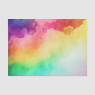 Papel De Seda Hermoso diseño abstracto de colores arcoiris