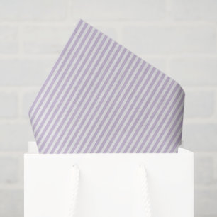 Papel De Seda Hermoso Ducho Nupcial de Rayas Blancas y Lila