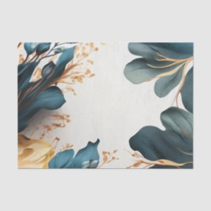 Papel De Seda Hermoso floral acuarela