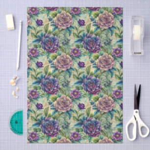 Papel De Seda Hermoso gran decoupage floral sin costuras para ma