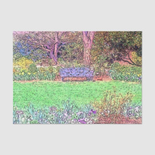 Papel De Seda Hermoso jardín de primavera
