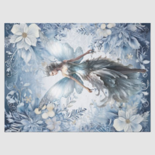 Papel De Seda Hermoso Navidad azul claro encantado