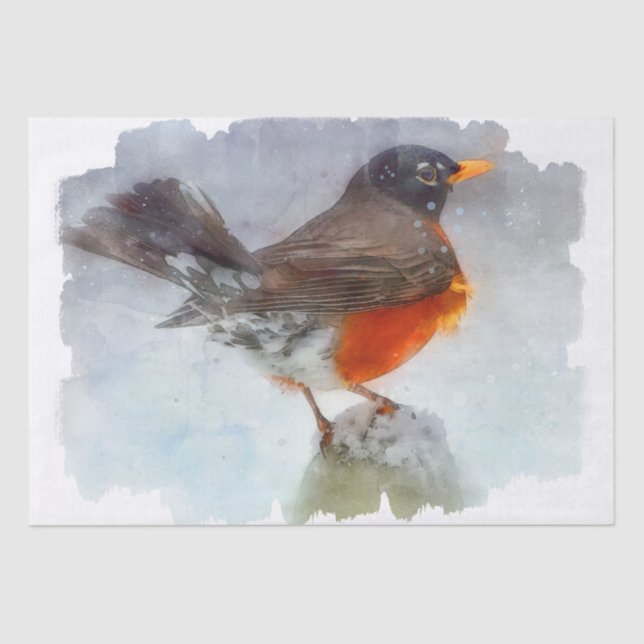 Papel De Seda Hermoso pájaro (Anverso)