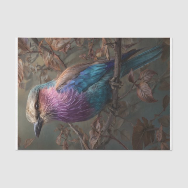 Papel De Seda Hermoso pájaro (Anverso)