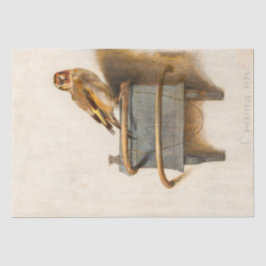 Papel De Seda Hermoso Pájaro La Decoración De La Vintage De Gold