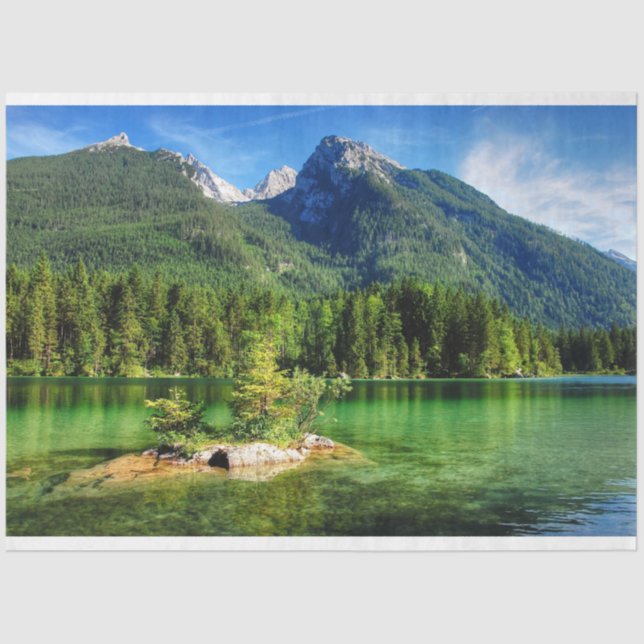 Papel De Seda Hermoso Parque Nacional Berchtesgaden, Alemania (Anverso)