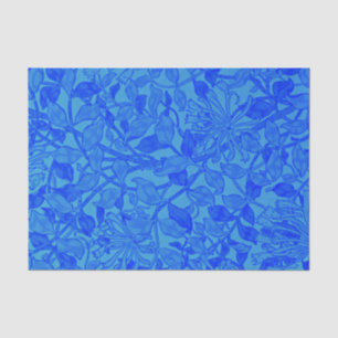 Papel De Seda Hermoso patrón azul índigo de miel