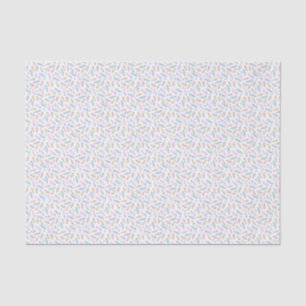 Papel De Seda Hermoso patrón de acuarela de plumas de arcoíris