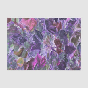 Papel De Seda Hermoso patrón de hoja folicular Púrpura Rosa
