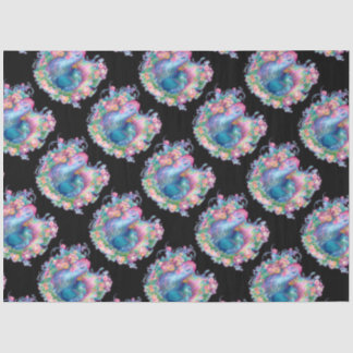 Papel De Seda Hermoso pollo y flores