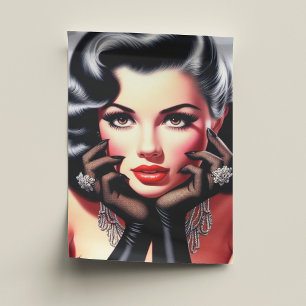 Papel De Seda Hermoso retrato Chica de época