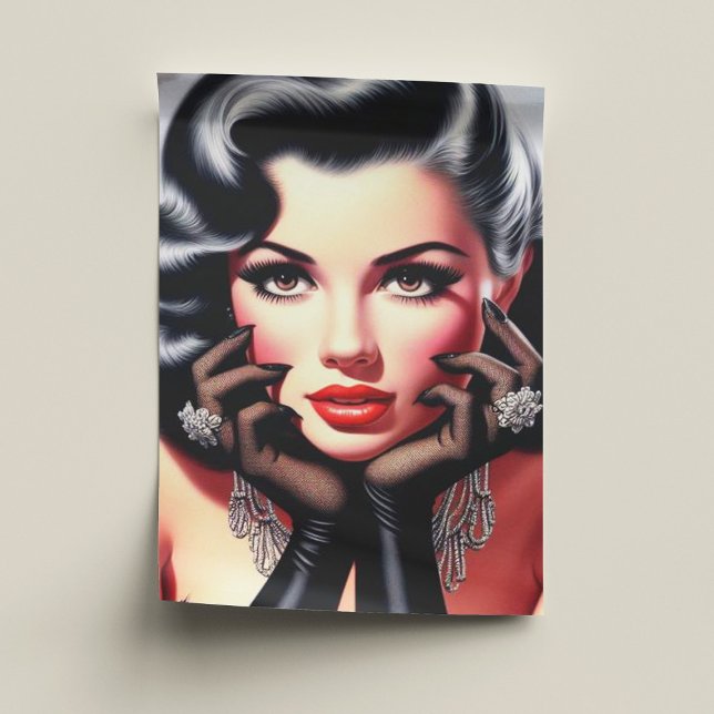 Papel De Seda Hermoso retrato Chica de época (Subido por el creador)