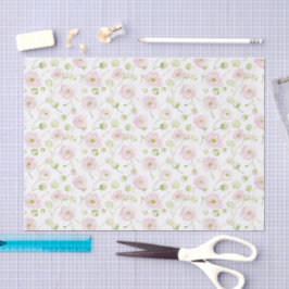 Papel De Seda Hermoso Sabor Rosa Flores de Menta Regadera Nupcia