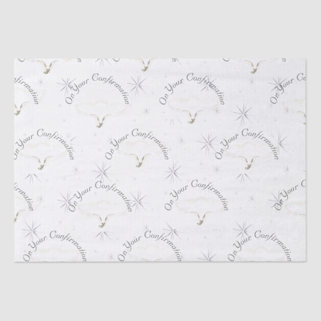 Papel De Seda Hermoso Sacramento de Confirmación (Anverso)