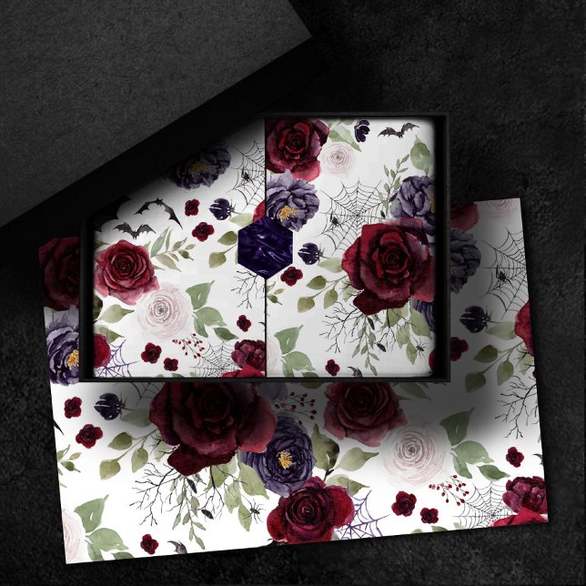 Papel De Seda Hermoso y espeluznante | Rosas góticos oscuros con (Subido por el creador)